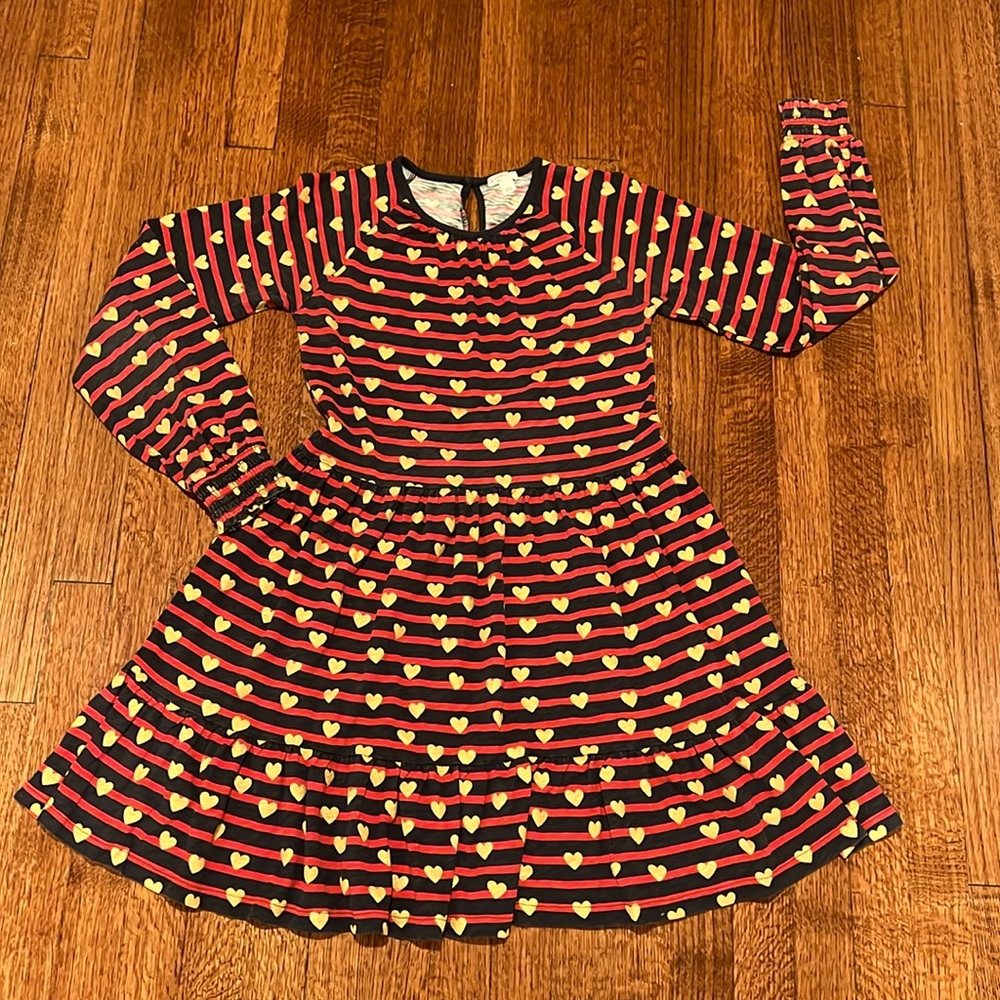 Crewcuts glittery heart dress